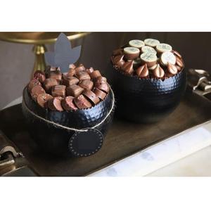 Modern Style Round Shape Decorative <b>Chocolate</b> Bowl Premium Gold Metal Bowl Dessert Display For <b>Wedding</b> Celebrations And Events - Product Image 4