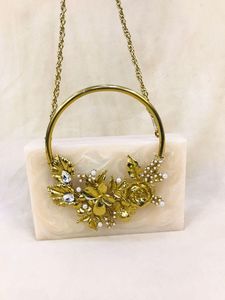 Pochette en résine écologique faite à la main pour femmes, avec strass, ouverte, unique, design de luxe, haute qualité, mode estivale, meilleur prix - Product Image 4