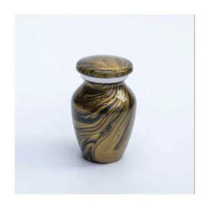 Urnes faites à la main pour cendres humaines Accessoires funéraires pour adultes Fabricant et exportateur de crémation d'urne en aluminium d'Inde - Product Image 1