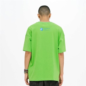 เสื้อยืดลำลองผ้าฝ้ายแห้งเร็วระบายอากาศดีสไตล์ซัมเมอร์ไฮสตรีทสำหรับผู้ชายพร้อมโลโก้ด้านหน้า - Product Image 5