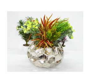 Premium Fancy Aluminum Nickel Plated Indian Classic Look Flower <b>Vase</b> Metal Design Premium Colourful Home Wedding <b>Decoration</b> <b>Vase</b> - Product Image 3