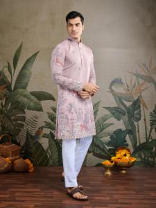 บอลลีวู้ดรอยัลเฮอริเทจหรูหราพรีเมี่ยม indo ตะวันตก sherwani-ดีไซเนอร์ชุดชาติพันธุ์สำหรับผู้ชายการต้อนรับงานแต่งงานงานหมั้น - Product Image 2