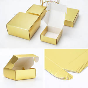Caja de regalo de cartón de embalaje dorado, caja de jabón compatible con impresión de logotipo de tamaño personalizado, fabricación de fábrica personalizada - Product Image 6