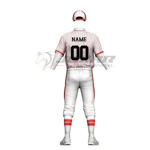 Conjunto de uniforme de béisbol con impresión por sublimación de Jersey y pantalones con nombre del equipo de tela ligera ideal para jóvenes a la venta - Product Image 4