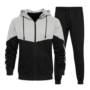 Nouveau Survêtement de club vierge Logo personnalisé Ensembles Hommes Noir Football Poids lourd Nouveau survêtement de conception à la mode pour hommes - Product Image 2