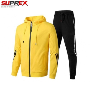 Suprex Enterprises New Fashion Men's Tracksuit Spring Autumn Zipper Sweatshirts Sweatpants Two-Piece Suit <b>Jacket</b> Windproof - Product Image 4