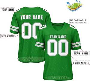 เสื้อฟุตบอลอเมริกันพิมพ์ลายปักมีสไตล์เสื้อกีฬา2024ออกแบบได้ตามต้องการขนาดพิเศษ - Product Image 5