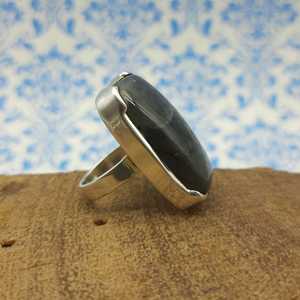 Heavy <b>Labradorite</b> Fancy Setting 925 Silver Gift Item Designer <b>Ring</b> Handmade 925 Silver Jewelry Supplier & Exporter - Product Image 2