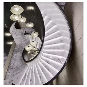 Precios al por mayor de prima, tobogán curvo, azulejos de mármol espiral, <span class=keywords><strong>escalera</strong></span>, <span class=keywords><strong>escalera</strong></span> de caracol, <span class=keywords><strong>barandilla</strong></span> de vidrio, <span class=keywords><strong>escalera</strong></span> - Product Image 3