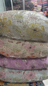 Nouvelle impression mise à jour avec séquence Zari Tebby tissu de soie tissu de soie personnalisé disponible à un prix abordable - Product Image 6