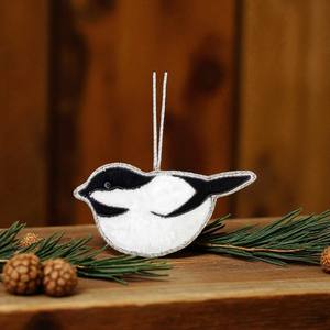 Adornos navideños de animales bordados, lindas decoraciones colgantes de tela para árbol, hogar y fiesta de vacaciones - Product Image 3