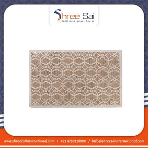 Ensemble de tapis en fibre de jute brodés du fabricant indien de luxe Coton écologique de haute qualité Nouveau logo de prière Grand personnalisé - Product Image 2
