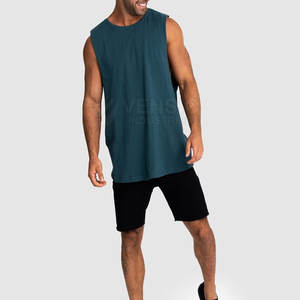 Vêtements de sport pour hommes Débardeurs d'entraînement sans manches Muscle Top nouveau design imprimé décontracté musculation Style été - Product Image 4