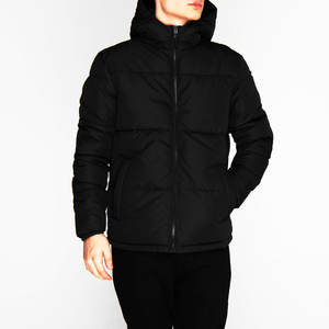 Dernière arrivée sur mesure hommes extérieur fermeture éclair doudoune High Street nouveau matériel coupe-vent imperméable avec col à capuche - Product Image 4