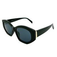 Lunettes de soleil de créateur Cateyes surdimensionnées Lunettes de soleil personnalisées en métal pour femmes