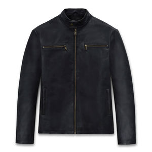 Chaqueta de Cuero de Moda de Alta Calidad Personalizada por el Fabricante al por Mayor a Bajo Precio, Chaqueta de Invierno de Cuero Genuino para Motociclistas - Product Image 6