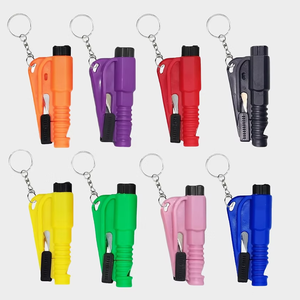 Porte-clés brise-vitre et coupe-ceinture de sécurité pour voiture, outil d'évasion - Product Image 1