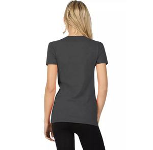 T-shirt surdimensionné à épaules tombantes pour femme, vêtement de rue 100% coton, impression personnalisée de haute qualité, T-shirt lourd pour femme - Product Image 3