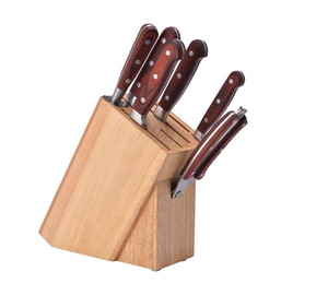 ที่วางมีดทำจากไม้อุปกรณ์สำหรับวางบนเคาน์เตอร์ที่วางมีดเหล็กที่ออกแบบเคาน์เตอร์ห้องครัวผลิตภัณฑ์ขายดี - Product Image 2