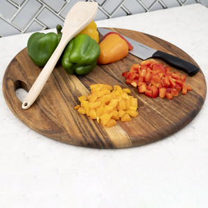 Circle <b>wood</b> cutting board handcrafted round chopping boards sustainable wooden butcher <b>blocks</b> - Product Image 5