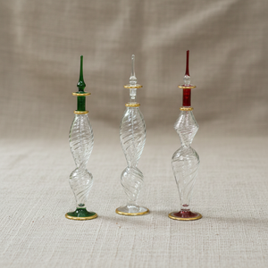 ZAHEREEN LW29 Flacons de parfum en verre hauts, art populaire égyptien fait main, souvenirs colorés soufflés à la bouche pour le Nouvel An et la remise des diplômes - Product Image 1