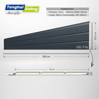 Panneau sandwich léger ignifuge en polyuréthane PU de 16 mm pour murs extérieurs et toitures, idéal pour la décoration intérieure.