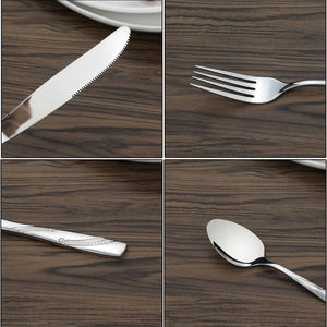 Cubertería de acero inoxidable sin deslustre, elaborada con precisión para un equilibrio, sensación de lujo, brillo duradero para cualquier mesa, acero espejado - Product Image 6