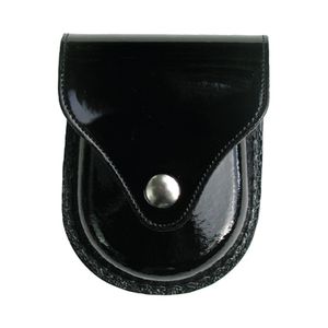 Bolsa de esposas portátil personalizable de alta calidad, funda táctica hecha a mano de cuero de vaca curtido vegetal para uso de seguridad - Product Image 4