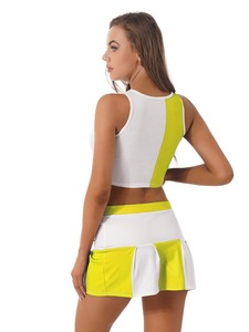 Uniformes de sport de performance pour pom-pom girls personnalisés directement du fabricant avec technique de strass - Product Image 6