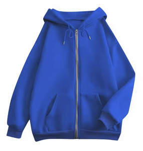 Oversized Loose Fit Lounge Chaquetas OEM Factory Supply Sudaderas con cremallera Venta al por mayor Algodón Fleece Mujeres Sudaderas con cremallera - Product Image 6