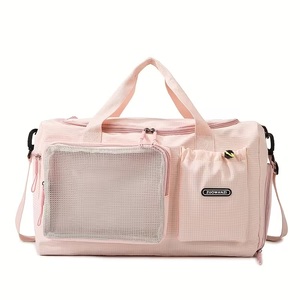 Sac de sport à bandoulière décontracté avec fermeture éclair, multi-compartiments, grande capacité, avec bretelles pour la gym et les week-ends - Product Image 4