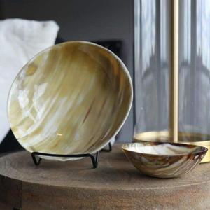 Cuenco para servir de cuerno de búfalo hecho a mano, Ideal para ensaladas, Decoración de mesa de comedor, cuenco para cuerno de uso de boda - Product Image 3