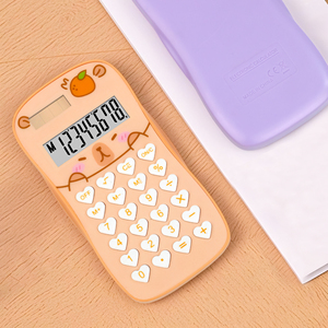 2025 tươi sáng tạo loạt máy tính năng lượng mặt trời 8 chữ số tùy chỉnh mô hình dễ thương màu mới mềm ABS đơn giản xu hướng văn phòng phẩm tươi - Product Image 6