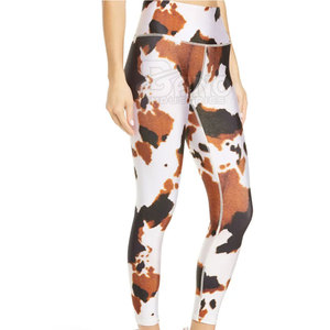 Material transpirable diseño personalizado cintura elástica mallas de mujer/al por mayor superventas mallas de secado rápido para mujer - Product Image 4