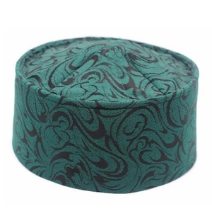 Sombreros islámicos musulmanes personalizados de nuevo diseño, sombreros de oraciones musulmanas con estampado turco árabe, sombreros de mezquita para hombres musulmanes, gorras Topi - Product Image 1