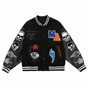 แจ็กเก็ตเลตเตอร์แมนสำหรับผู้ชายแบบสั่งทำสำหรับฤดูใบไม้ร่วงและฤดูหนาวสไตล์สตรีทแบบแห้งเร็ว - Product Image 3