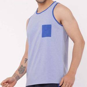 Vêtements pour hommes séchage rapide couleur unie et motif hommes débardeur meilleure vente prix le plus bas vêtements de sport hommes débardeur sans manches - Product Image 4