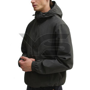 Men's Custom Casual Softshell <b>Jacket</b> for Winter Solid Pattern with Hooded Collar Front Logo Button Closure - Product Image 3