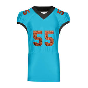 Camisetas de fútbol americano de alta calidad transpirables de secado rápido con mangas cortas mejor precio al por mayor - Product Image 1