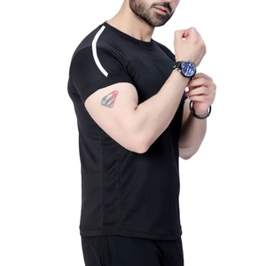 T-shirt uni à manches courtes, coupe classique, sportif, respirant, écologique, séchage rapide, prix bas, fabrication OEM/ODM. - Product Image 5