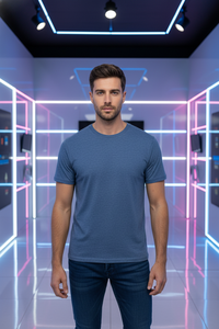 เสื้อยืดลำลองผู้ชายพรีเมียม ผ้าฝ้าย 100% 210gsm ผ้าเจอร์ซีย์สำหรับฤดูร้อน คอกลม พิมพ์ลาย คุณภาพสูง เป็นมิตรกับสิ่งแวดล้อม แห้งเร็ว ระบายอากาศได้ดี แขนสั้น - Product Image 3