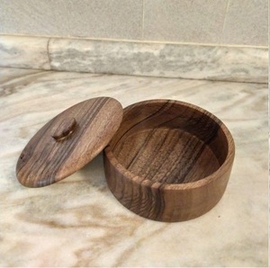 Ensemble de bidons à couvercle en bois de palissandre avec option de personnalisation Couverture de vaisselle de rangement de cuisine essentielle gratuite pour une utilisation dans le jardin à la maison - Product Image 2
