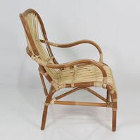 Sillón de Ratán de Indonesia, Fábrica con Certificación BSCI, Diseño Moderno, Funda Extraíble, para Sala de Estar y Uso en Hoteles