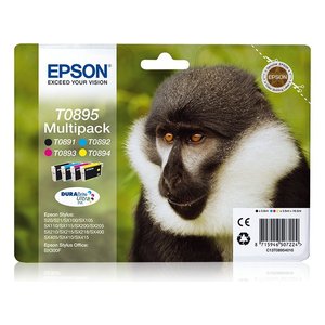 ชุดหมึกพิมพ์ Monkey Series DURABRITE ULTRA Multipack C13T08954020 คุณภาพพรีเมียมสำหรับเครื่องพิมพ์ - Product Image 1