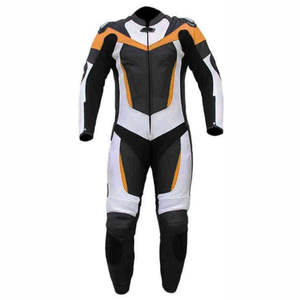 Vêtements de course automobile, combinaison en cuir de moto, combinaison de moto en cuir véritable personnalisée, protection de haute qualité pour moto - Product Image 4