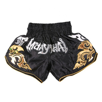 Pantalones Cortos Deportivos Tailandeses RILL INTERNATIONAL Unisex 100% Poliéster Transpirables de Secado Rápido para Entrenamiento