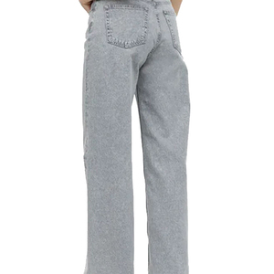 Jeans longs décontractés pour femmes Pantalons en denim taille haute imprimés Pantalons d'extérieur Jeans baggy personnalisés pour femmes en gros - Product Image 6