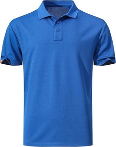 เสื้อเชิ้ตแขนสั้นผู้ชายผ้าเจอร์ซีย์เนื้อแน่น 240gsm ผลิตจากโพลีเอสเตอร์/คอตตอน ระบายอากาศได้ดี แห้งเร็ว แบบสั่งทำพิเศษ - Product Image 1