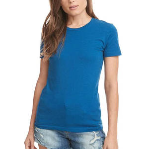 Bella toile vêtements personnalisés Fine Jersey à manches courtes t-shirt dames poids parfait équipage t-shirt femmes t-shirts en gros et au détail - Product Image 5