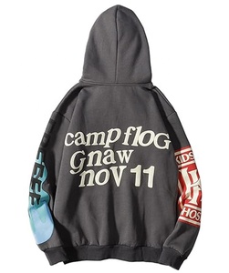 Venta al por mayor de alta calidad OEM pulóver sudaderas con capucha para hombre logotipo personalizado Puff estampado cara completa cremallera deportes activo invierno pantalones de chándal tela 3D - Product Image 2